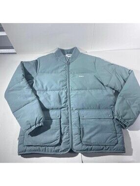 Obey Blue Down Puffer Jacket Size S